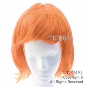 PELUCA HS1347-5 NARANJA CORTA C/FLEQ x 1